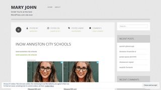 inow anniston city schools | mary john