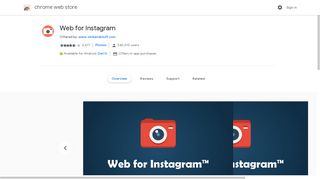 Web for Instagram - Google Chrome