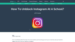 How to Unblock Instagram at School in 2019? - Pixel Privacy