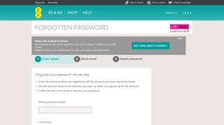 My T-Mobile Login - Mobile Phone Services - Retrieve Password - EE