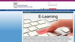 elearning - Insurance Institute of India