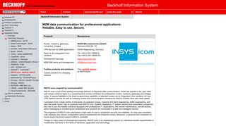 INSYS icom - Beckhoff Information System - English