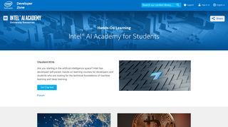 Intel® AI Academy for Students & Academia | Intel® Software