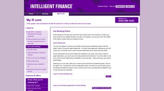 Use online banking - Intelligent Finance