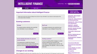 Intelligent Finance: Savings, Cash ISAs & Direct Access Savings