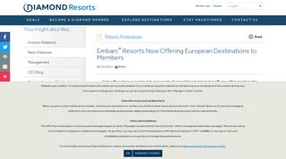 Embarc® Resorts Now Offering European Destinations to Members ...