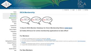 Membership - ISCA Speech
