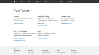 Your Account - Apple (IE)