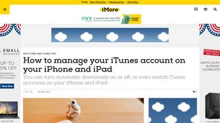 How to manage your iTunes account on your iPhone and iPad | iMore