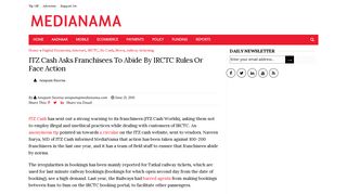 ITZ Cash Asks Franchisees To Abide By IRCTC Rules Or Face Action ...