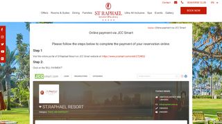 Online Payment via JCC Smart - St. Raphael Resort