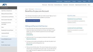 Online Accounts | My Account | JEA