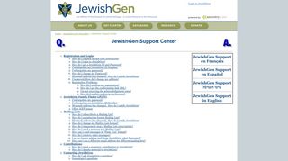 JewishGen Support Center