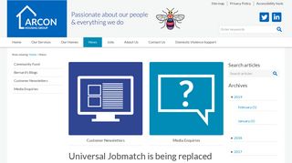 Universal Jobmatch is being replaced with 'Find a Job' | News | Arcon ...