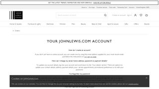 Your johnlewis.com account