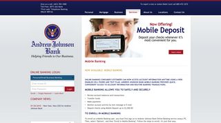Mobile Banking - Andrew Johnson Bank