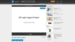 Jsf login logout project - SlideShare