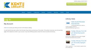 Log In – Kent Free Library