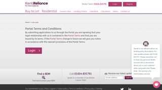 Login page - Kent Reliance for Intermediaries