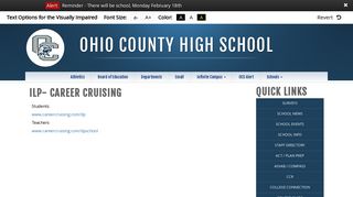 ILP- Career Cruising - Ohio County High School