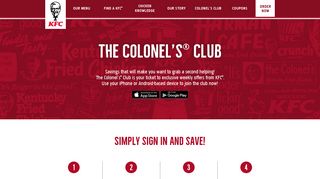 Colonel's Club | Exclusive Weekly Offers! | KFC Canada