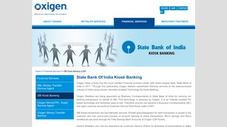 SBI Kiosk Banking | Oxigen is technological partner for SBI's remittance