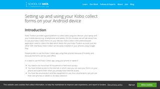 Setting up and using your Kobo collect forms on your Android device ...