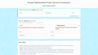 Apply Online - Khyber Pakhtunkhwa Public Service Commission