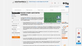 Kulula credit card applications - South Africa Travel Online