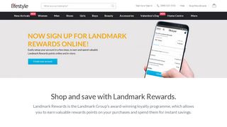 Landmark Rewards - Online Shopping at Lifestyle
