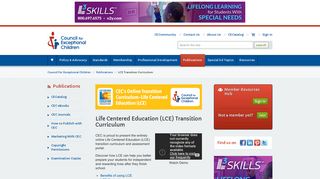 LCE Transition Curriculum - Council for Exceptional Children