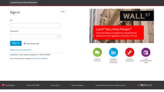 Lexis® Securities Mosaic® - Sign In | LexisNexis