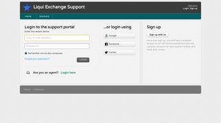 Login - Liqui Exchange Support