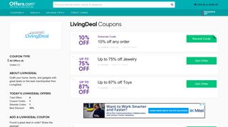 LivingDeal Coupons & Promo Codes 2019: 10% off
