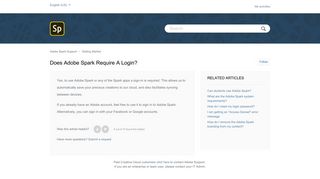 Does Adobe Spark require a login? – Adobe Spark Knowledge Base