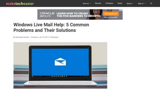 Windows Live Mail Help: 5 Common Problems and Their Solutions ...