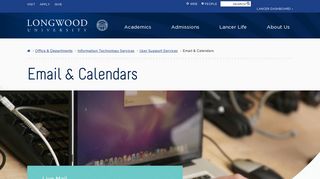 Email & Calendars - Longwood University