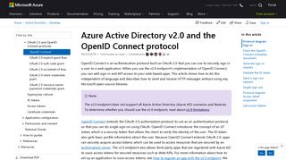 Azure Active Directory v2.0 and the OpenID Connect protocol ...