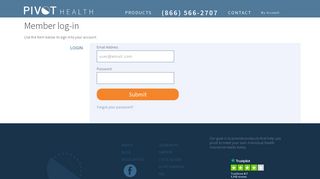 Member log-in - Pivot Health