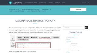 Login/Registration Popup - Ultimate WordPress Plugins by Supsystic