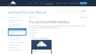 The ownCloud Web Interface — ownCloud 9.0 User Manual 9.0 ...