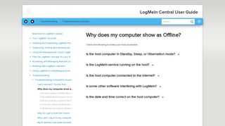 LogMeIn Central User Guide – Why does my computer show as Offline?