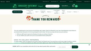 Longo's Thank You Rewards - Grocery Gateway