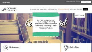 Getting Started Using the Online Catalog – LA County Library
