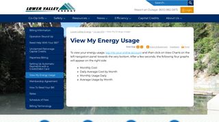 View My Energy Usage – Lower Valley Energy