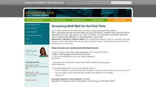 Accessing Wolf Mail for the First Time | Office of Student Affairs ...