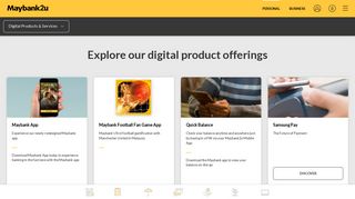 Maybank Malaysia - Digital Products & Services - Maybank2u