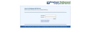 Employer OnDemand - Log In
