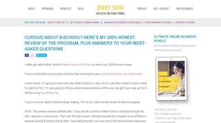 My 100% Honest Review of Marie Forleo's B-School - Jenny Shih