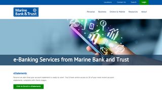 e-Banking Services from Marine Bank and Trust